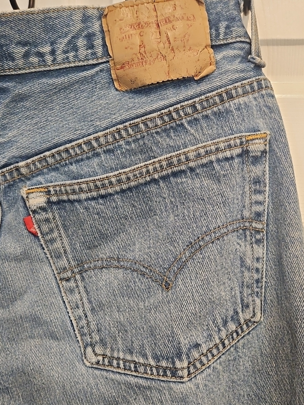 Vintage Levi's Mens Button Fly Straight Leg Jeans
